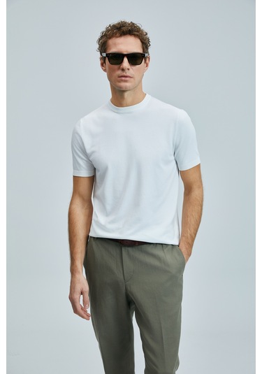 Lufian Tıno Erkek Modal Karışımlı Kazak Kırık Beyaz Kırık Beyaz 111090110100510 Kırık Beyaz