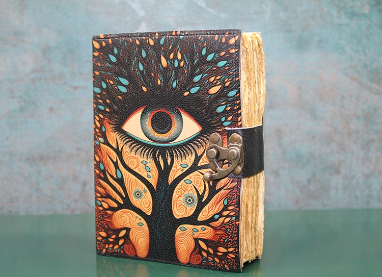 River World Defter Deri Tasarımı Göz Çok Renkli