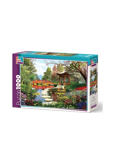 Yappuzz Çiçekli Göl 1000 Parça Puzzle
