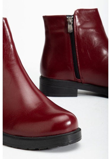 165-204 Bordo Yanki Günlük Kadın Bot Bordo