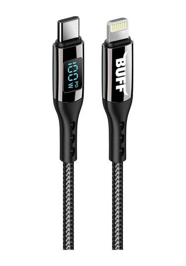 Buff Bl73 27w Type-c To Lightning 1.2m 3a Pd Dijital Ekranlı Da