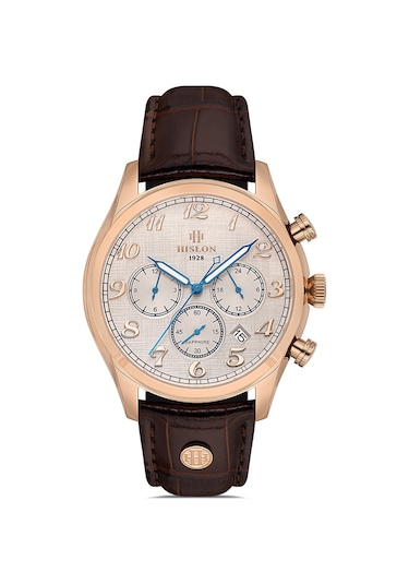 Hislon Men's Date Dt171r-01kr Rose Gold