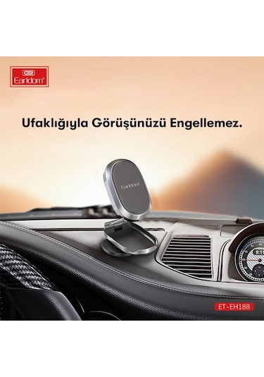 Katlanabilir Manyetik Mini Araç İçi Ve Masaüstü Telefon Tutucu