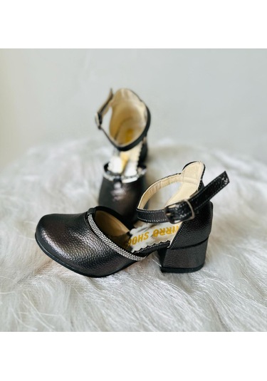 Gala Taş Detaylı Çocuk Topuklu Ayk. Antrasit