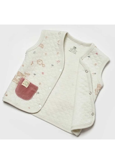 Bibaby Little Deer Bebek Yeleği 61509 Mint