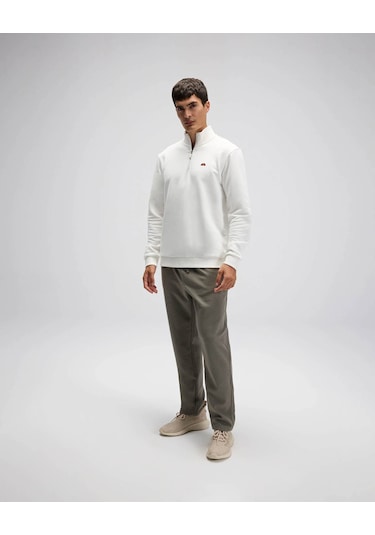 Ellesse Yarım Fermuarlı Beyaz Erkek Sweatshirt Em580 Beyaz Ellesse Yarım Fermuarlı Beyaz Erkek Sweatshirt Em580 Beyaz
