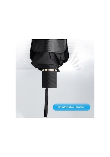 Pazly Katlanabilir Araç Ön Cam Güneşlik - Siyah Kumaş, Ultra Geniş Koruma Şemsiye Stili