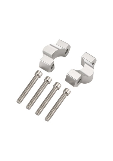 Xurunkeji Bmw F900gs Adventure F900 Gs Adv 2023-,b İçin Motosiklet Aksesuarları Gidon Yükseltici Sürükleme Gidonu Kelepçesi Uzatma Adaptörü Gümüş