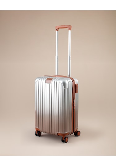 Madame Coco Chest Valiz/bavul - Gümüş - Kabin Boy 8684427217856 Çok Renkli