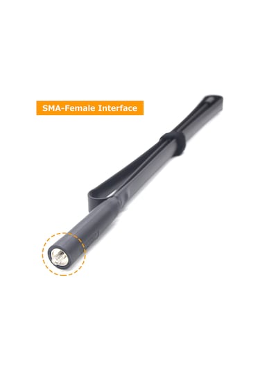 Samdoo Sma-female Arayüzlü 108cm Katlanabilir Anten, 5.0dbi Yüksek Kazançlı Dual-band 144/430mhz İki Yönlü Radyo Anteni