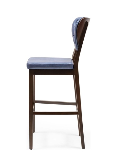 Olivya Ahşap Bar Sandalyesi Açık Mavi