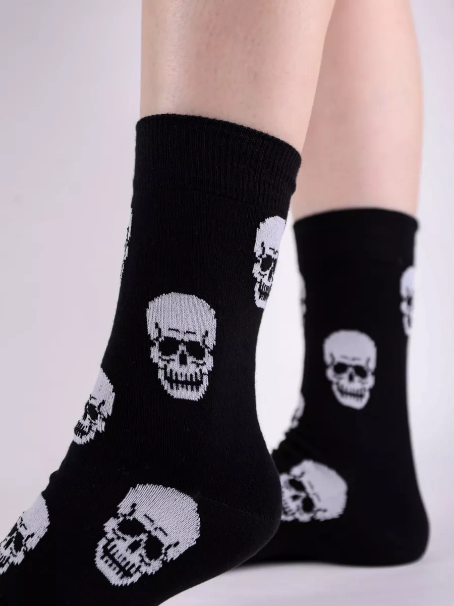 Fn Varan Desenli Uzun Çoraplar - 5 Çift Set 236329286 Siyah