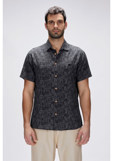 25,01,30,009 Merle Bad Bear K.kol Gömlek Siyah