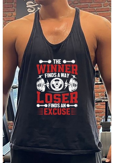 Winnerl Gym Fitness Tank Top Sporcu Atleti