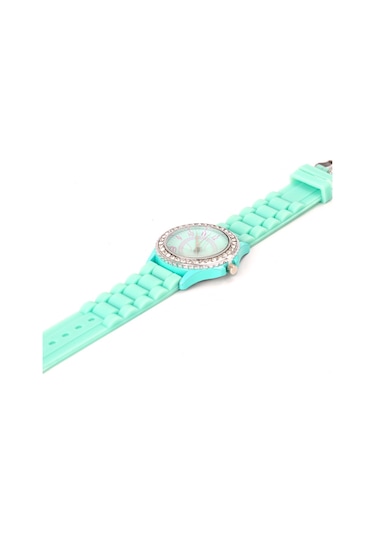 Padalink Kadınlar İçin Klasik Kuvars Saat, Silikon Kordon, Hafif Ve Rahat, Gündelik Su Geçirmez, İmleçli, Pembe Rengi Moda Kol Saati Rose