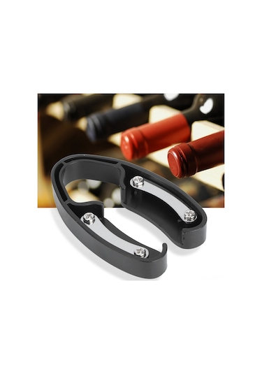 Youtek Siyah Pembelek Kesici, Ev Ve Şarap Sever Hediyesi, Çelik Bıçaklı, Kolay Kullanım, Dayanıklı Şarap Gereci Siyah