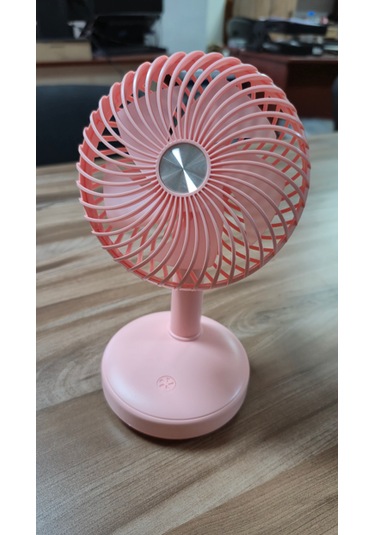 Masaustu Isıklı Acısı Ayarlanabılır Kademelı Fan