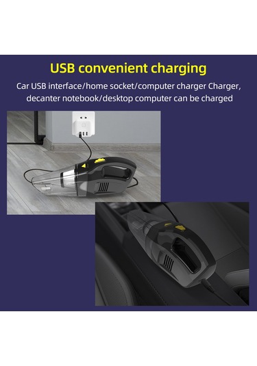 Yifomall 7000pa Güçlü Emişli Kablosuz Taşınabilir El Süpürgesi, 120w, 2200mah Şarj Edilebilir, Islak-kuru Temizleme, Hafif Ve Kompakt