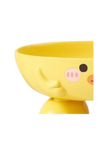 Çocuklar İçin Ördek Sabun Kutusu Karikatür Sevimli Hızlı Kuruyan Yükseltilmiş Sabunluk Çoklu Drenaj Delikleri İle Sarı