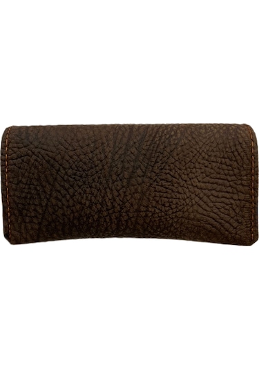 Ln Leather Gerçek Deri Gözlük Kılıfı Kahverengi