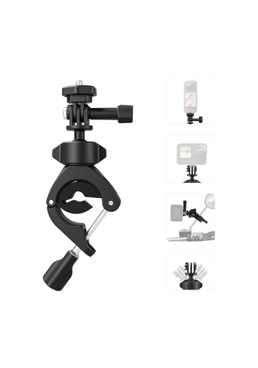 Xiyyadms Telesın Bisiklet Kamera Tutucu: 360 Döner, 1/4" Adaptörlü, Kauçuk Yastık Ve Sabit Somun İle Gopro 12/11/10/9/8/7 Spor Kameralarına Uyumlu