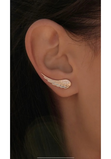 Luchi Jewellery Tırmanıcılar Gümüş Kanat Şekilli 228182049 Gümüş
