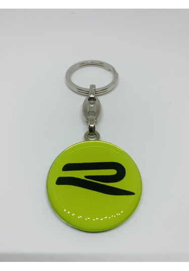 Volkswagen Uyumlu R LOGOLU ÇİFT TARAFLI DAMLA ANAHTARLIK (2 ADET SARI)