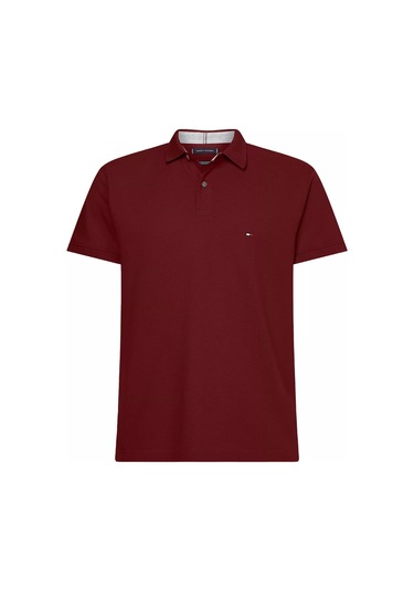 Tommy Hilfiger Erkek 1985 Regular Polo Polo T-shirt-bordo-13175 Bordo