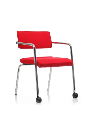 Burosit Bürosit Rabbit Krom Sandalye 2 Tekerlekli