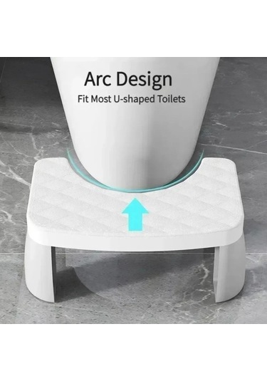 Trendooze Yaşlı U Tuvalet Taburesi Taburesi Şeklinde Pp Kaymaz Kalınlaşmak Çocuk Banyo Ayak Fo Mavi