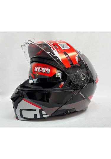 Mt Genesis Sv Atempo B15 Parlak Renk Çene Açılır Kask Iç Güneş Vi