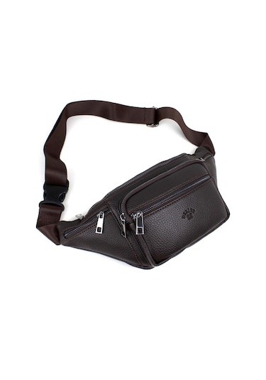 Deri,Se Club Erkek Kahverengi Çok Cepli Omuz Ve Bel Çantası Kahverengi (547268886)