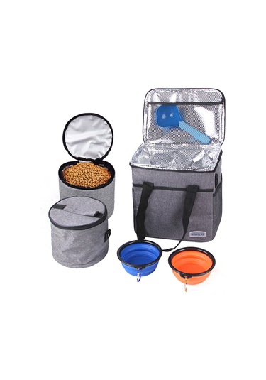 Reedark Taşınabilir Köpek Eşyası Seti - Seyahat Ve Yürüyüş İçin Pratik Köpek Yemi Çantası Ve Aksesuarları