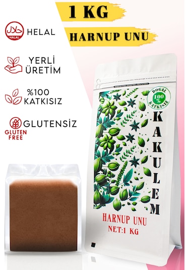 Kakulem Glutensiz Keçiboynuzu Tozu Unu Harnup 1 KG