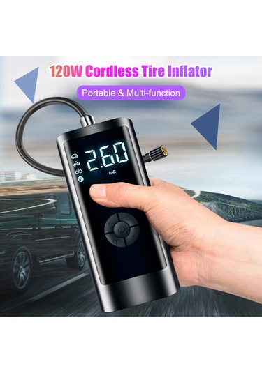 Xiyyadms Taşınabilir Akıllı Dijital Hava Basınçlı Elektrikli Şişirme Pompası - Araçlar Ve Şişme Yataklar İçin