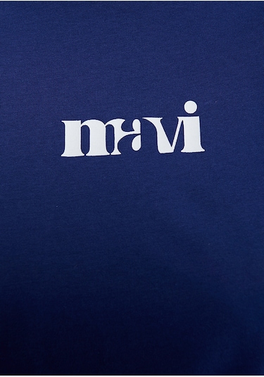 Mavi - Mavi Baskılı Lacivert Tişört 1612241-70722 Mavi