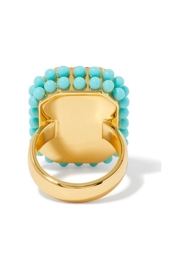 Emerald Cocktail Ring Kadın Yüzük 2x2x2.5 Cm Turuncu