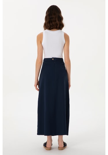U.s. Polo Assn. Kadın Lacivert Etek Dokuma 50300666-vr033 Lacivert