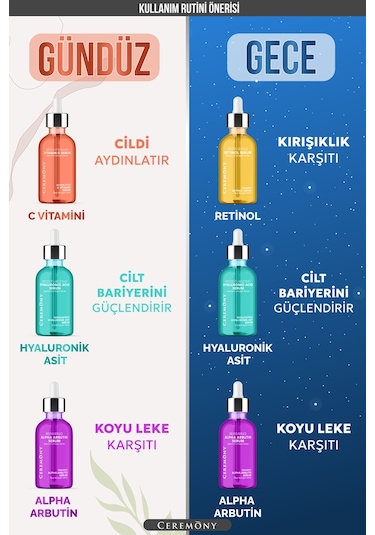 Ceremony Hyaluronik Asit + Retinol Serum 2 x 30 ML