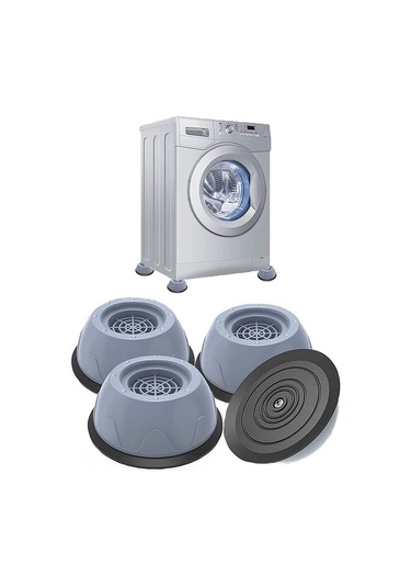 Mufunye 4 Parça Çamaşır Makinesi Ayak Pedleri - Kaymaz Kauçuk Titreşim Önleyici Pedler, Titreşim Önleyici Lastik Ayak Pedleri, Çamaşır Makineleri Ve Kurutucular İçin Üniversal Ayaklar