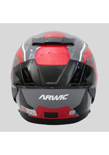 Arwic Pro Model Kapalı Full Face Motosiklet Kaskı Ar939 Kırmızı