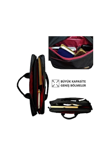 Vegmann Av6900 Siyah 15.6 inç Laptop Bilgisayar Evrak Çantası