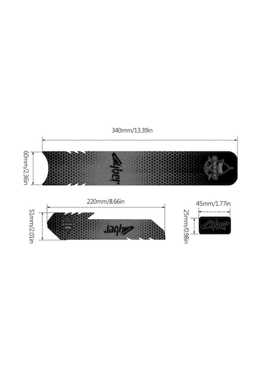 Anime Tarzı-bisiklet Çerçeve Korumaları Etiket Zincir Korumaları Koruyucu Kapak Koruyucu Film Bisiklet Zincir Koruyucusu Yol Bisikleti İçin Beyaz - Siyah