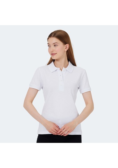 Slazenger VERA I Kadın Polo Yaka Beyaz Tişört