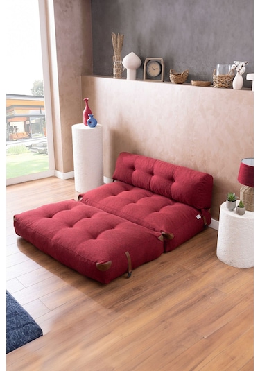 Good Night Megano Yeni Nesil 140 Cm Uzanma Tv Koltuğu & Misafir Yatağı Bordo