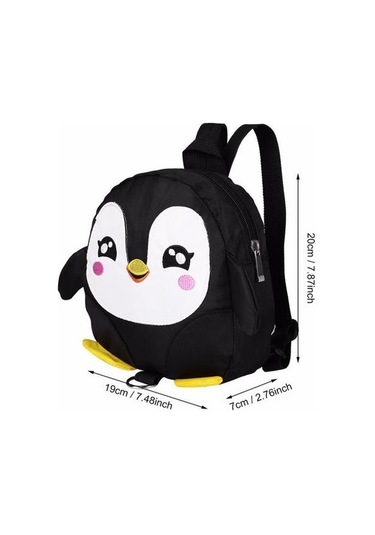 Penguen Çocuk Okul Çantası Karikatür Anaokulu Sırt Çantası Bebek Moda Seyahat Sırt Çantası 8tr8qw Siyah