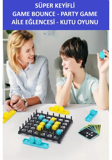 Game Bounce - Zıplama Tahtası Süper Eğlenceli Aile Kutu Ve Strateji Oyunu
