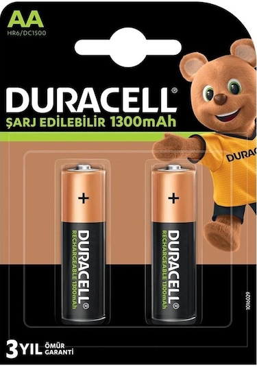 Duracell 1.2v 1300mah Aa Şarj Edilebilir Kalem Pil 2'li Paket