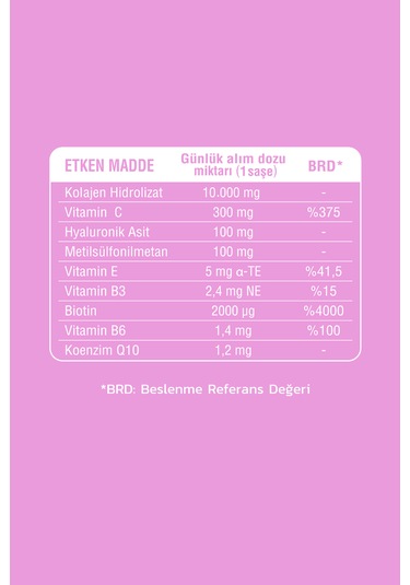 Supra Protein Collagen Beauty Formula 28 Saşe -Kolajen Desteği Hindistan Cevizi Aromalı