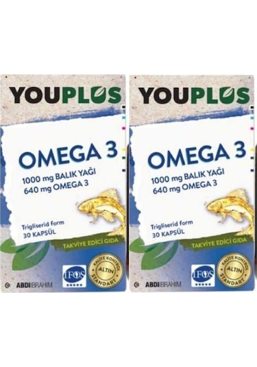 Omega 3 1000 Mg 30 Kapsül 2 Adet